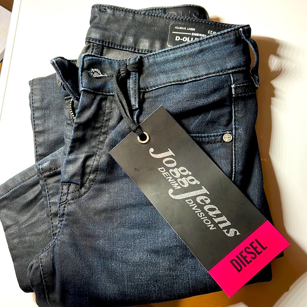 Diesel denim jogg jeans size w23 D-Ollies jogg slim
